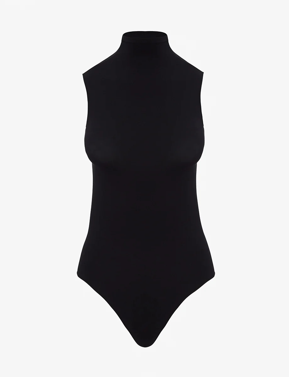 Ballet Mockneck Sleeveless Bodysuit - Image 5