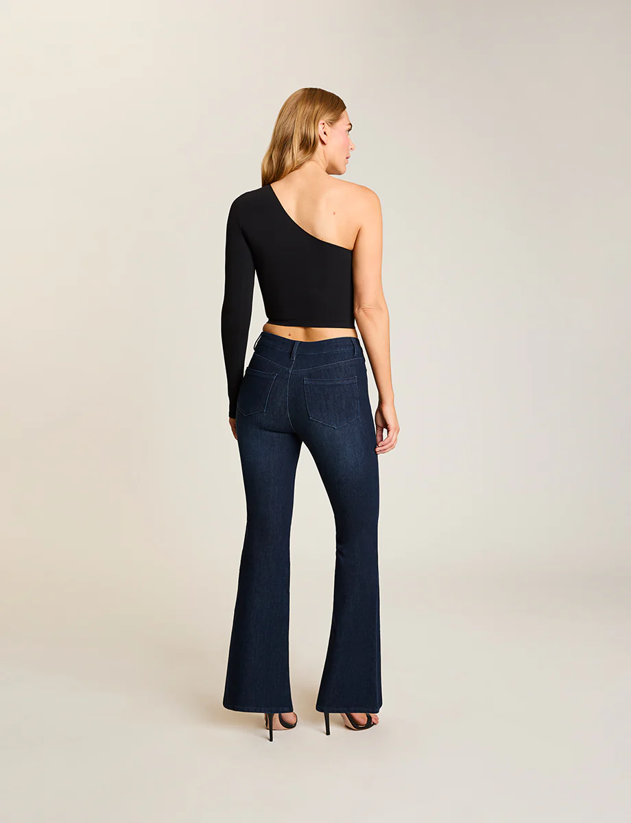 Ballet Body One Shoulder Crop Top with Thumbhole - Image 3