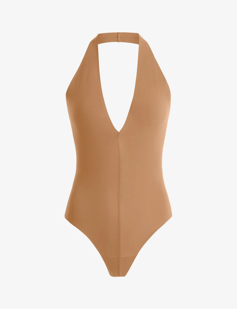 Ballet Deep Plunge Halter Bodysuit - Image 20