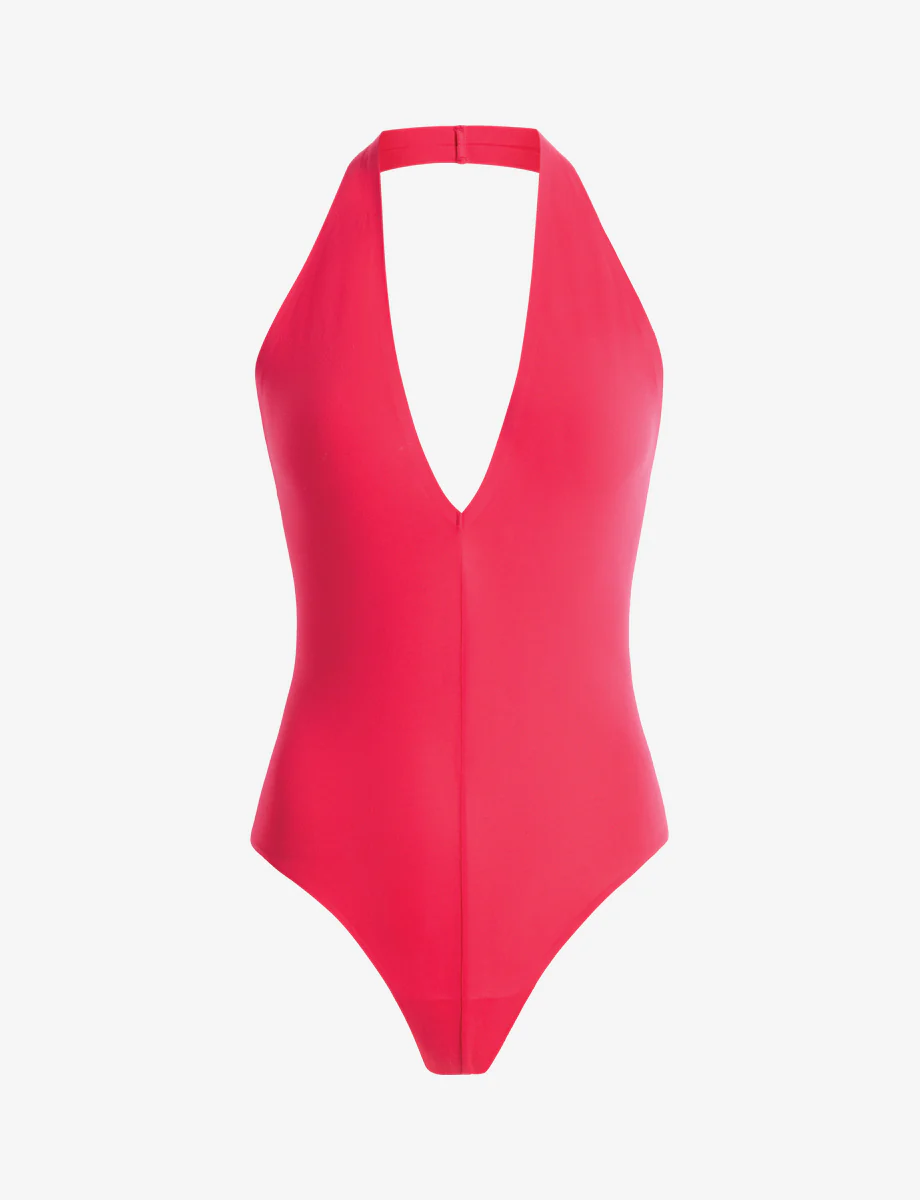 Ballet Deep Plunge Halter Bodysuit - Image 9