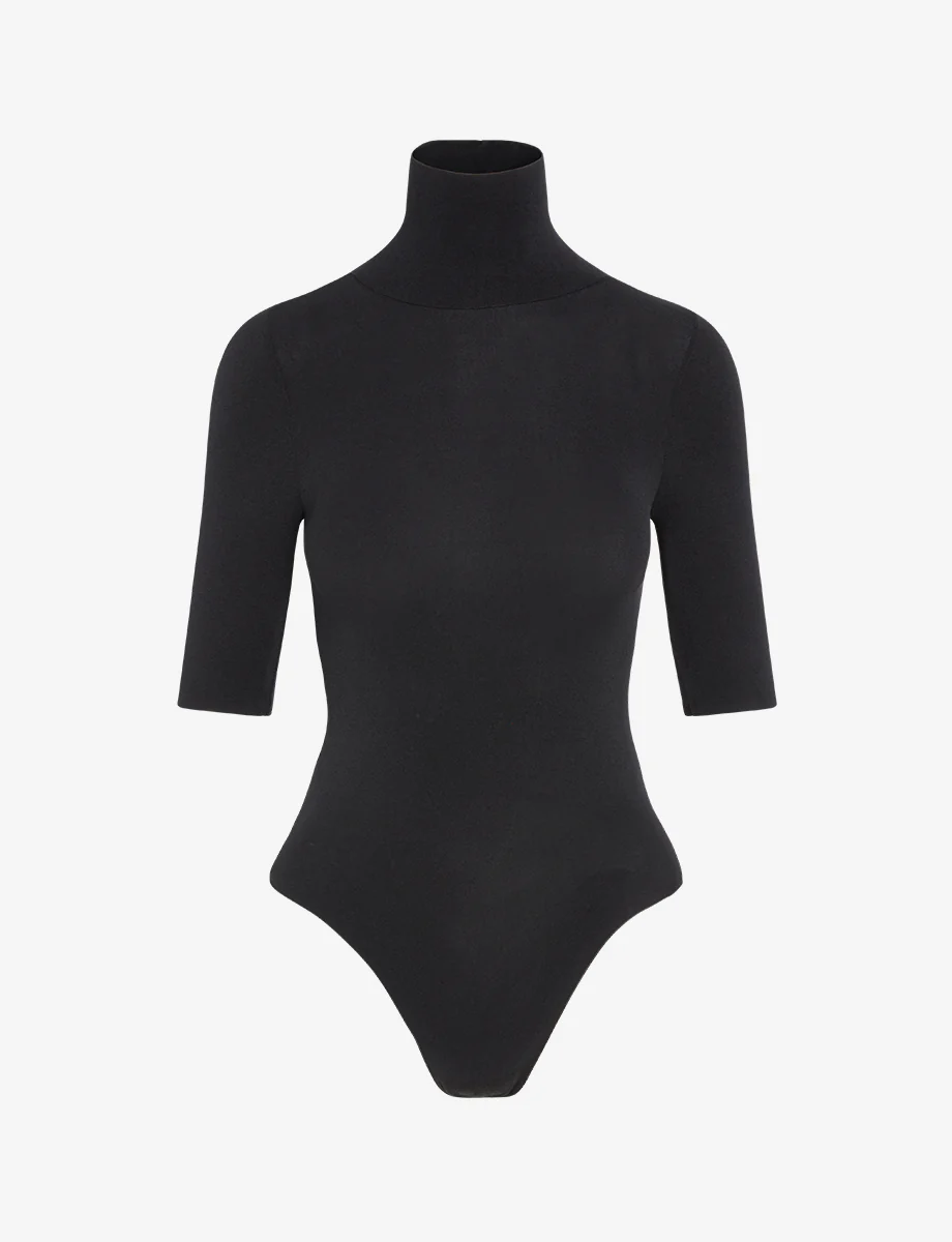 Ballet Short Sleeve Turtleneck Bodysuit - Image 5