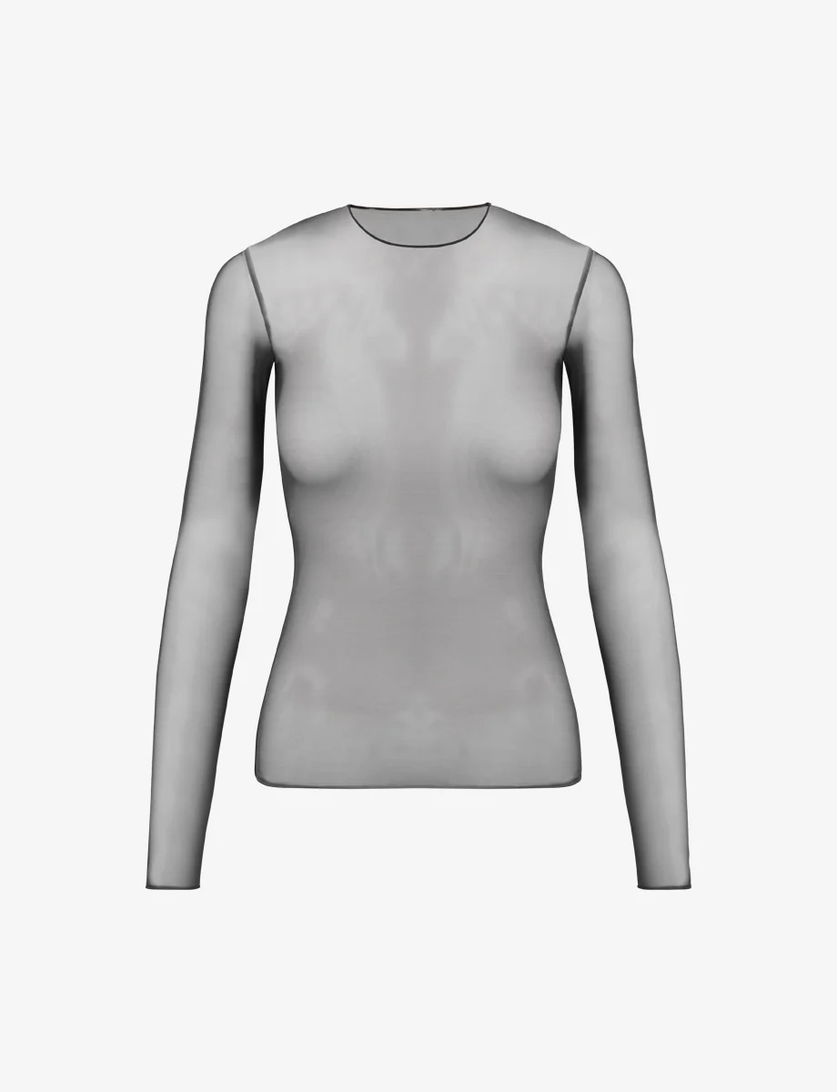 Chic Mesh Long Sleeve Tee - Image 7