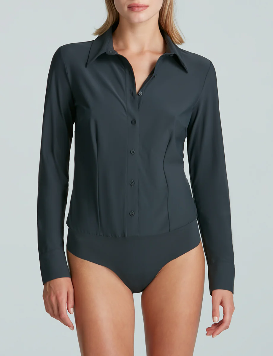 Classic Button Down Bodysuit - Image 13