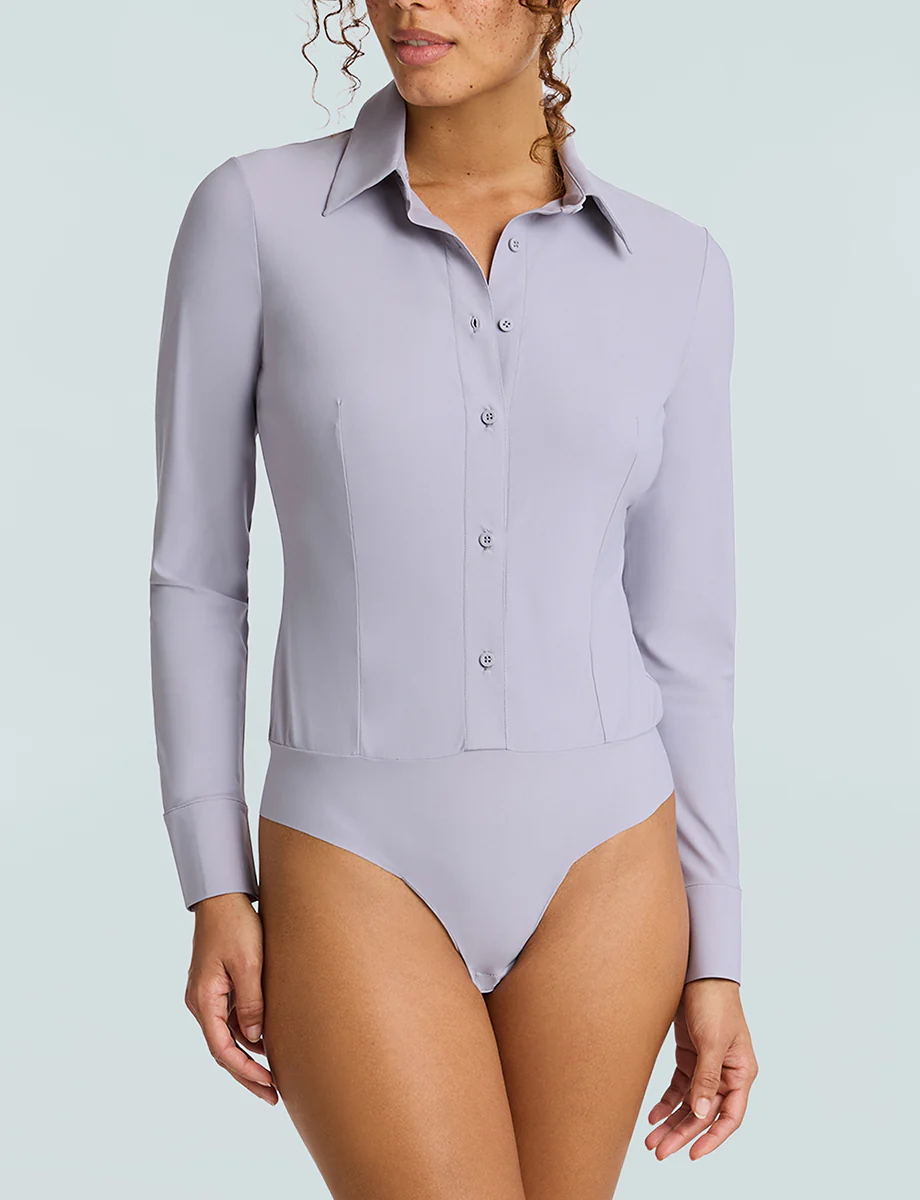 Classic Button Down Bodysuit - Image 22
