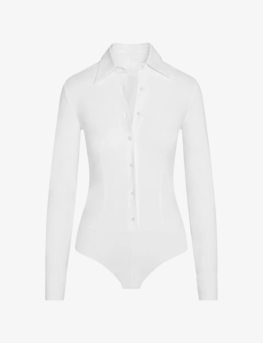 Classic Button Down Bodysuit - Image 4