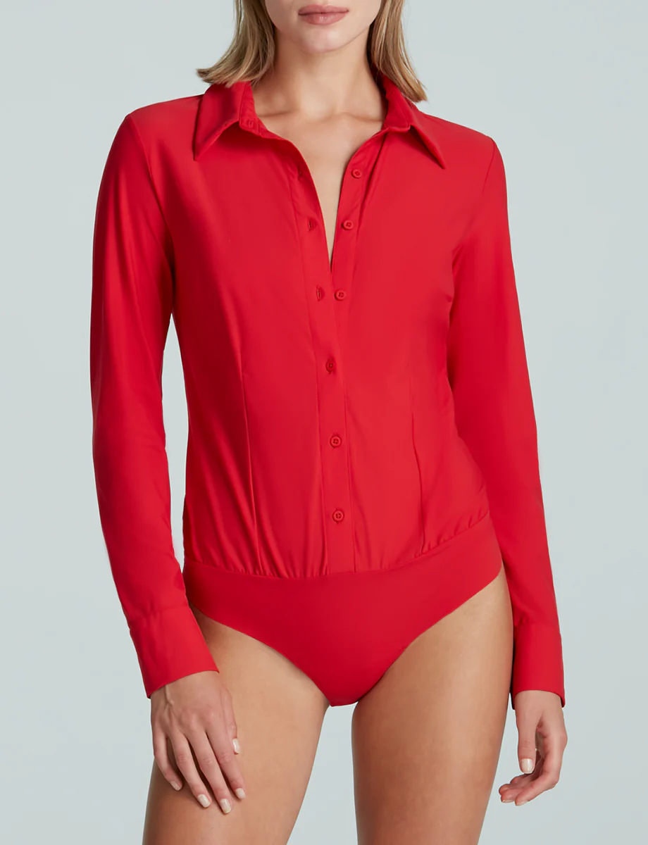 Classic Button Down Bodysuit - Image 9