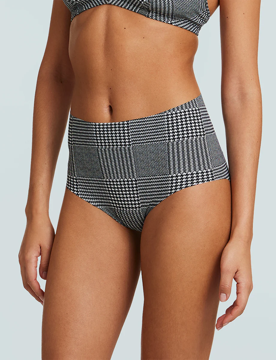 Classic Print High Rise Bikini - Image 5