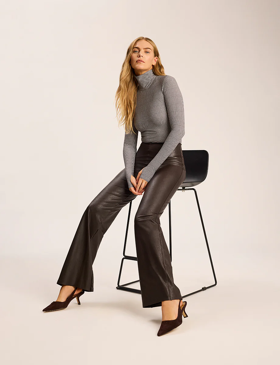 Classic Print Turtleneck Bodysuit - Image 2