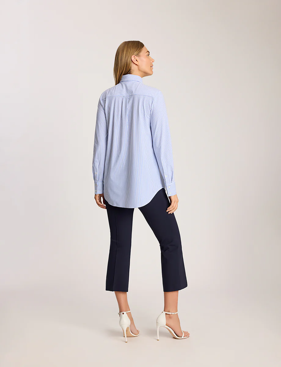 Classic Printed Oversized Button Down Shirt - Image 12