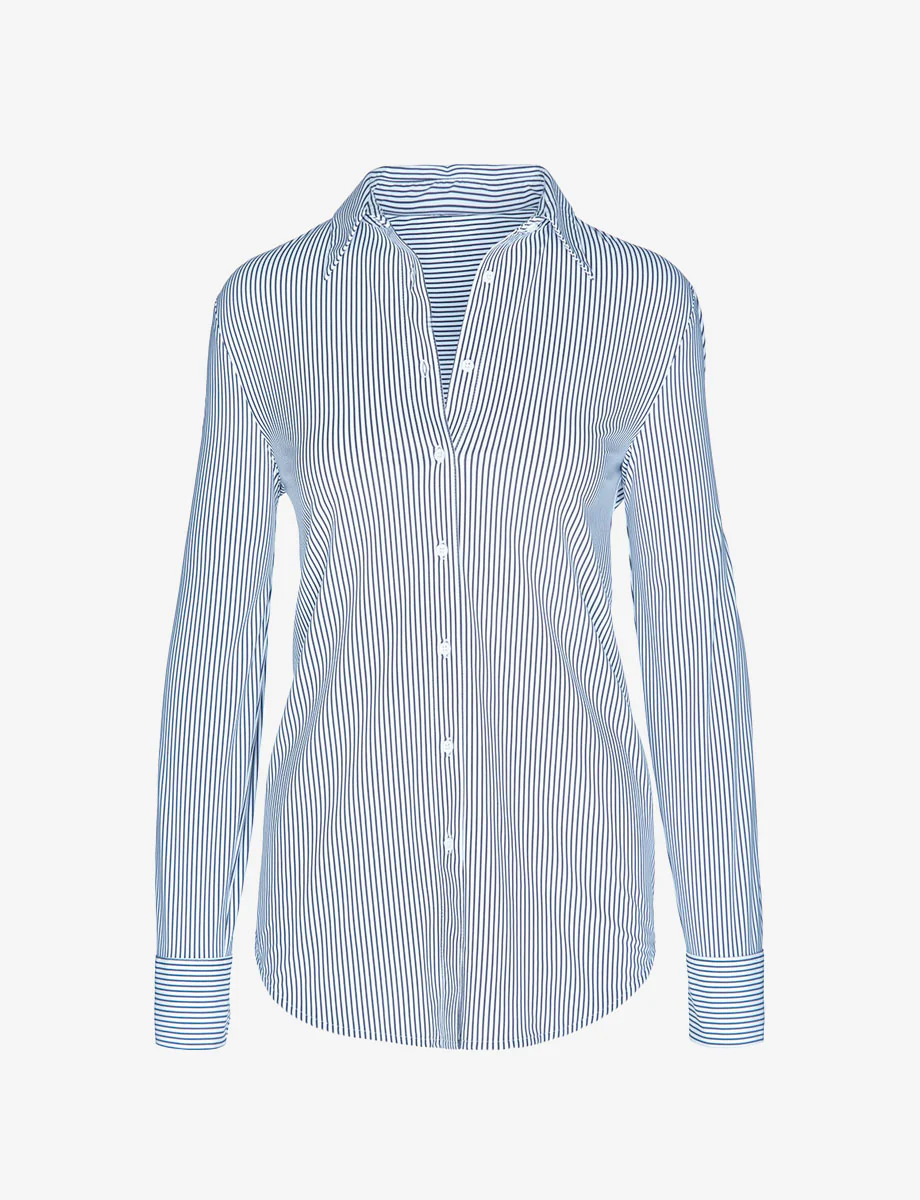 Classic Printed Oversized Button Down Shirt - Image 15
