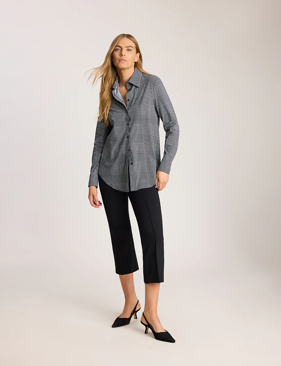 Classic Printed Oversized Button Down Shirt - Image 21