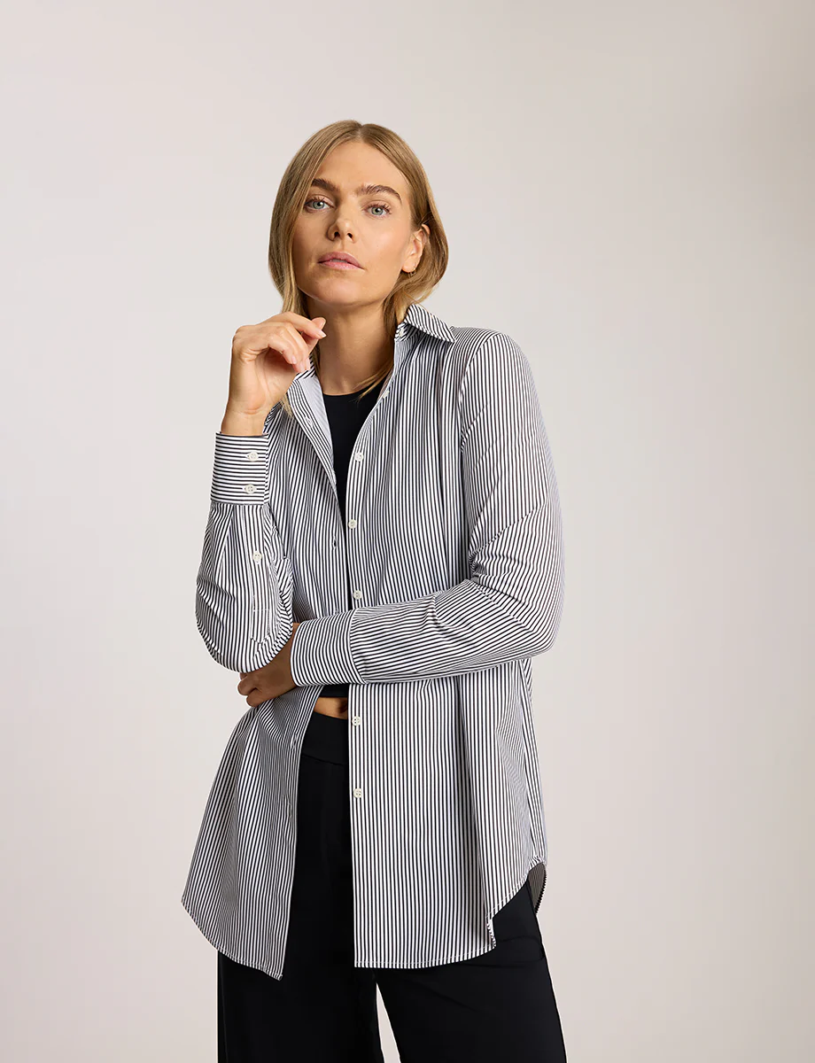 Classic Printed Oversized Button Down Shirt - Image 3