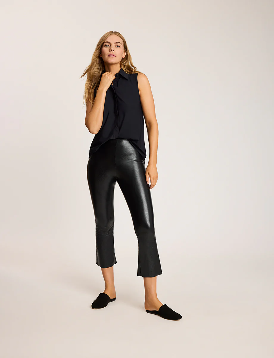 Classic Sleeveless Oversized Button Down Shirt - Image 8
