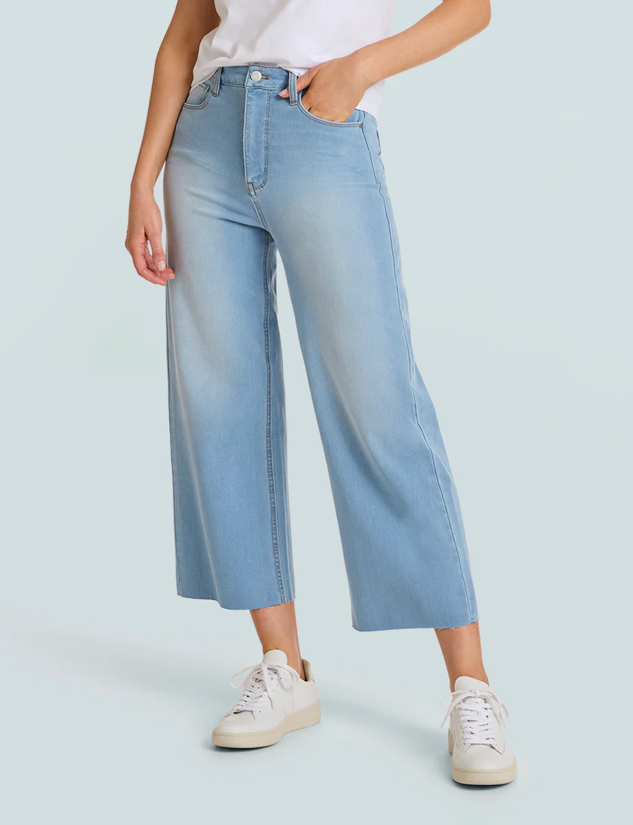 Do It All Denim™ High-Rise Cropped Wide Leg