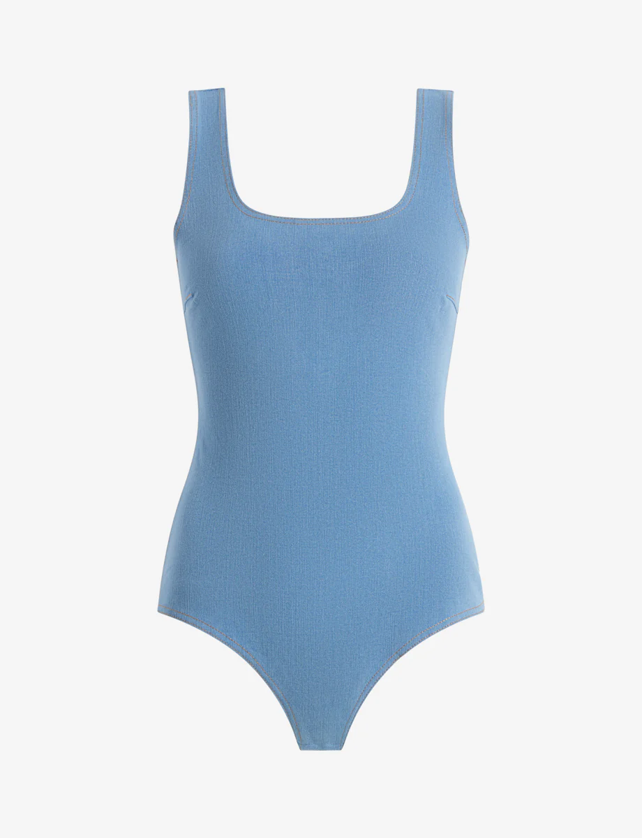 Do It All Denim™ Squareneck Bodysuit
