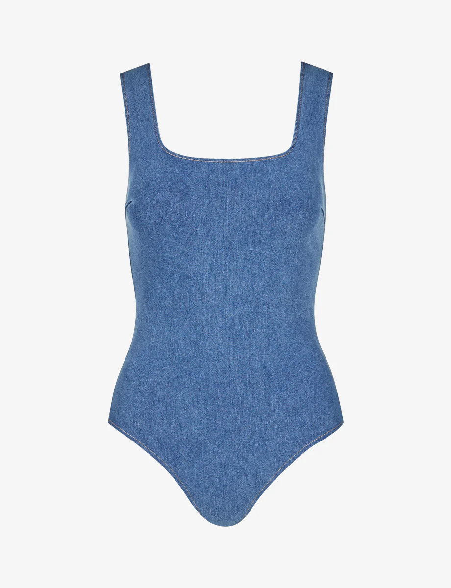 Do It All Denim™ Squareneck Bodysuit - Image 7