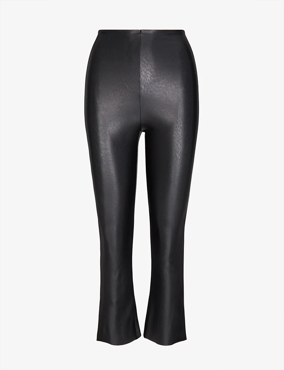 Faux Leather Crop Flare - Image 12