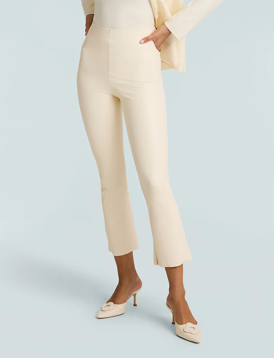 Faux Leather Crop Flare - Image 14