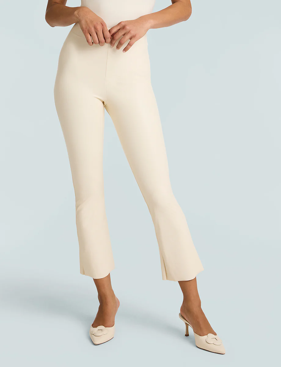 Faux Leather Crop Flare - Image 16