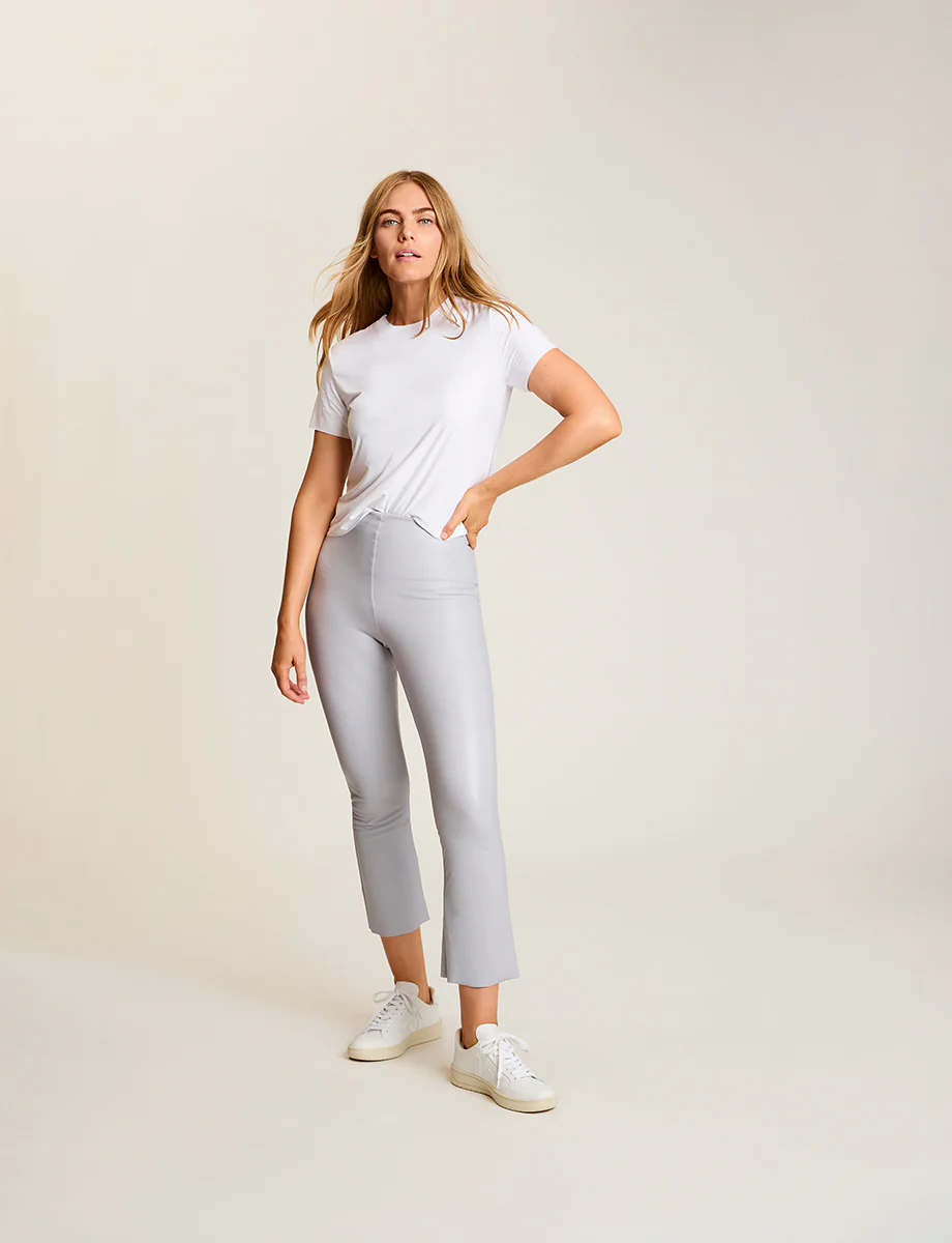 Faux Leather Crop Flare - Image 20