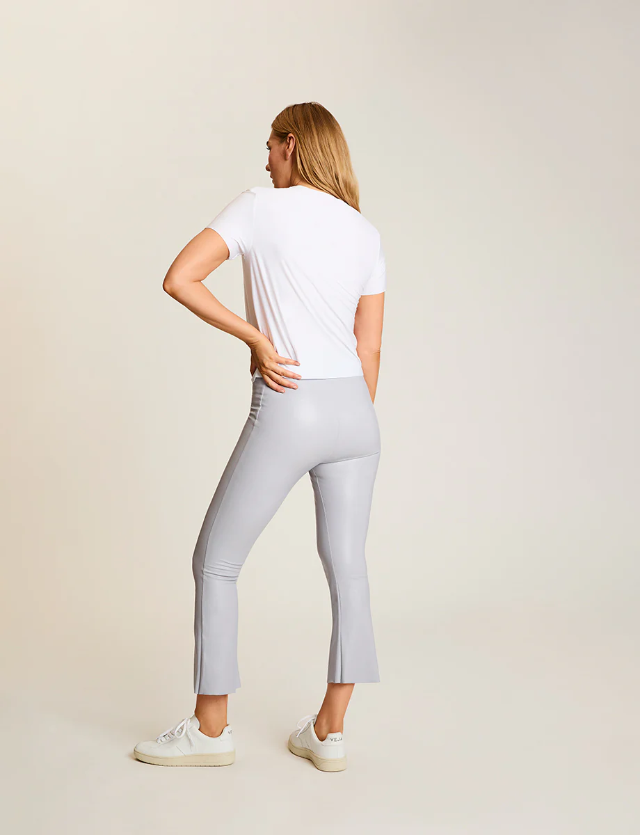 Faux Leather Crop Flare - Image 21