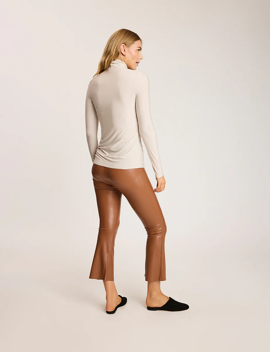 Faux Leather Crop Flare - Image 26