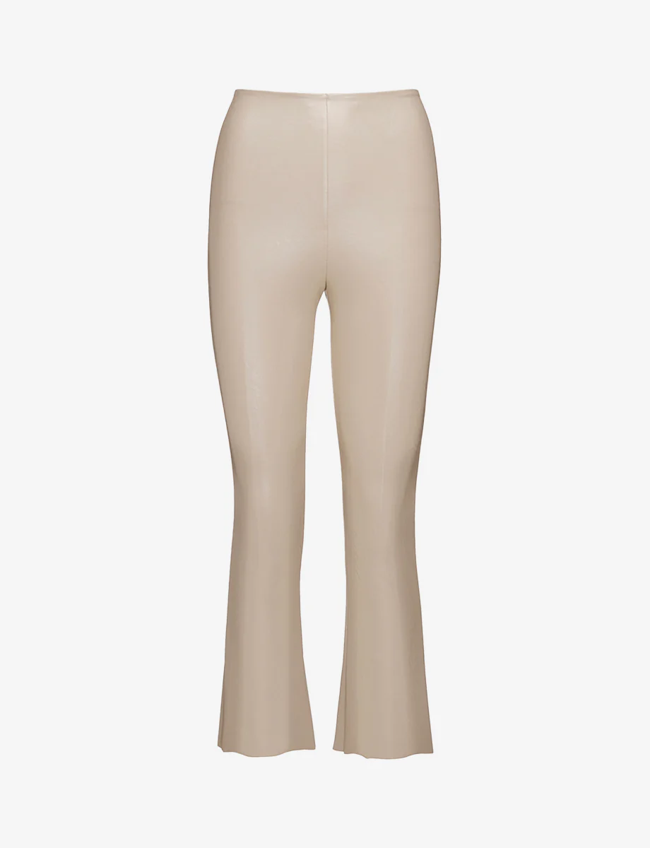 Faux Leather Crop Flare - Image 3