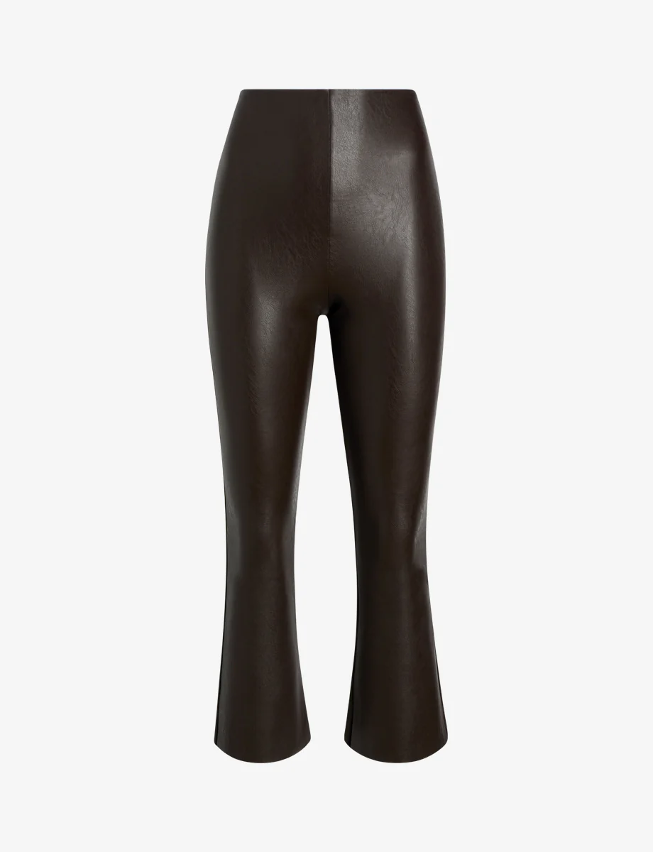 Faux Leather Crop Flare - Image 33