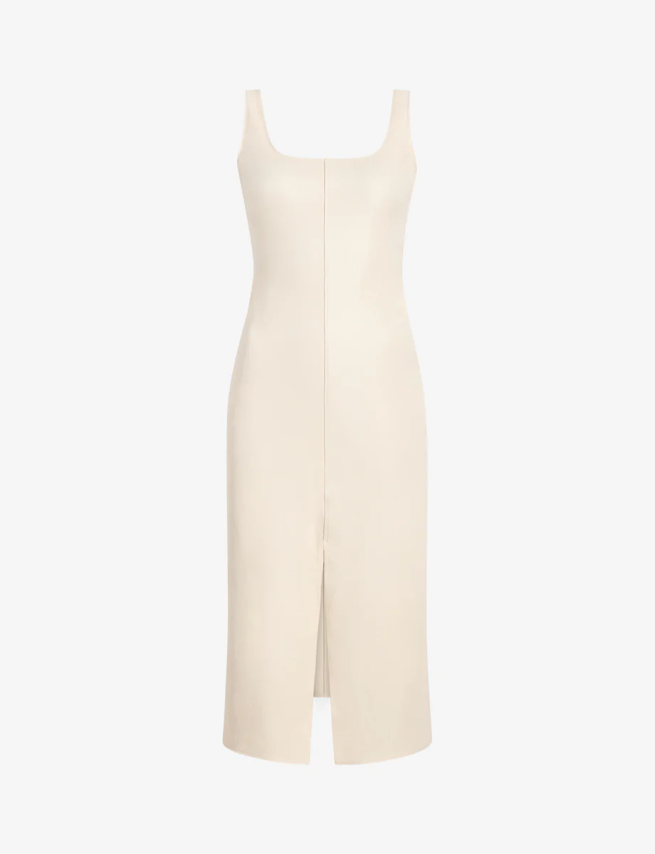 Faux Leather Midi Tank Dress - Image 8