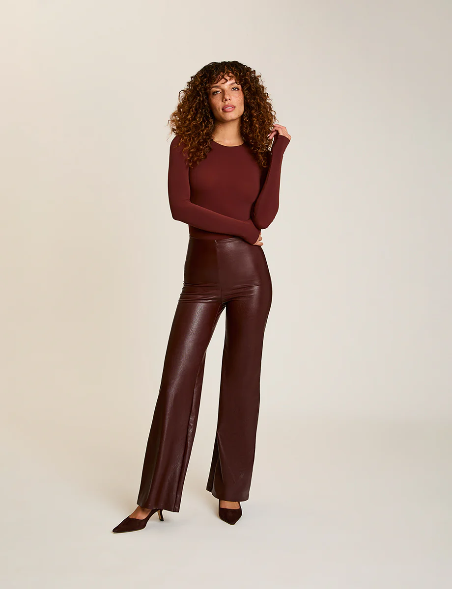 Faux Leather Wide Leg Pant - Image 24