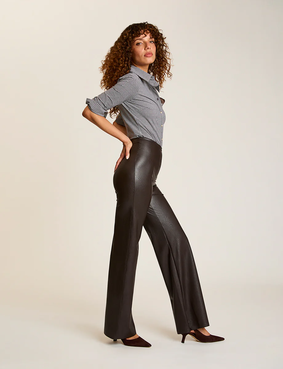 Faux Leather Wide Leg Pant - Image 32