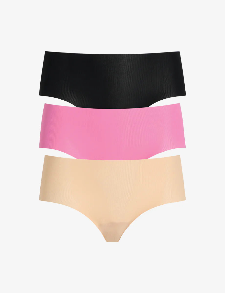 Invisible Rib One Size Bikini 3-Pack