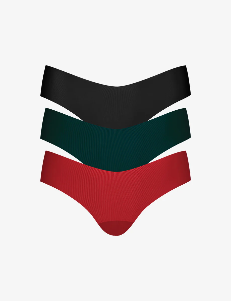 Invisible Rib One Size Thong 3-Pack - Image 8