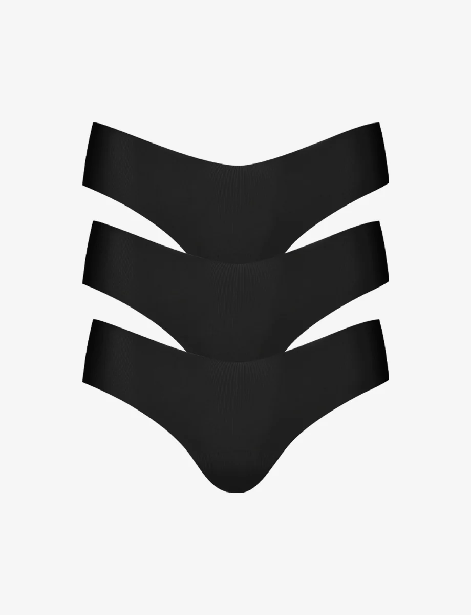 Invisible Rib One Size Thong 3-Pack - Image 5