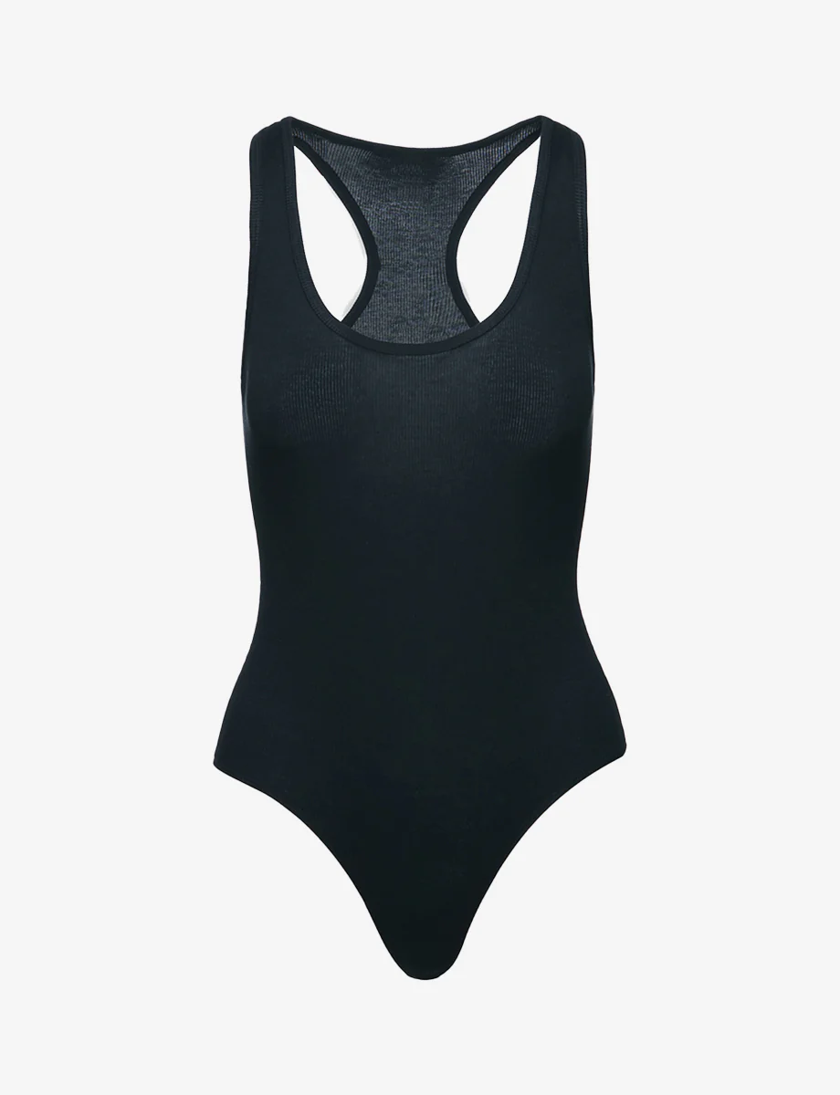 Better Than Basic Rib Racerback Tank Bodysuit - Image 12