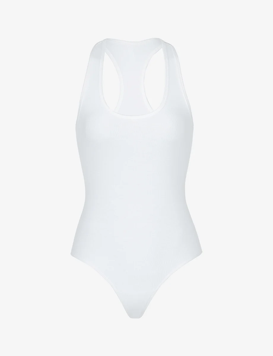 Better Than Basic Rib Racerback Tank Bodysuit - Image 6