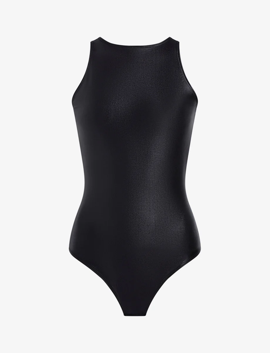 Matte Metallic Crew Tank Bodysuit - Image 6