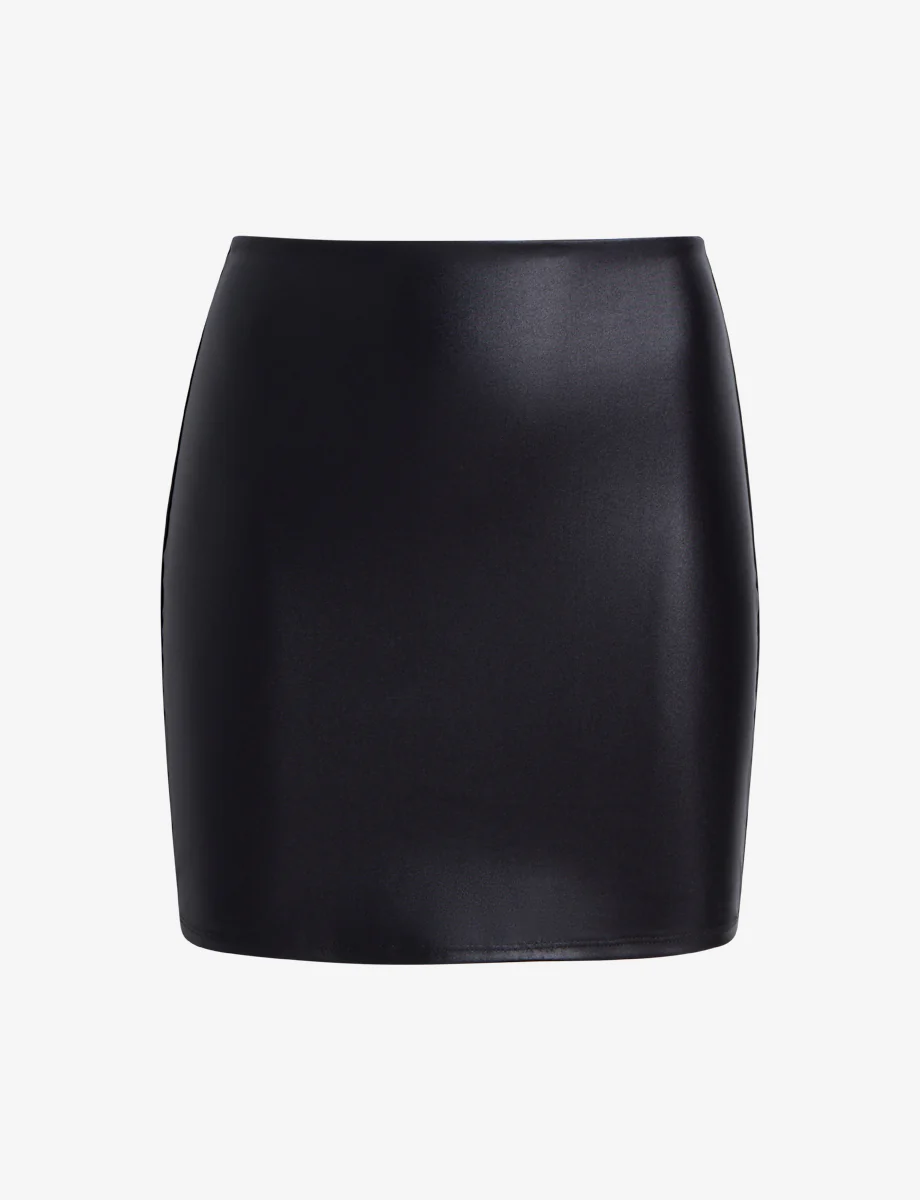 Matte Metallic Micro-Mini Skirt - Image 3