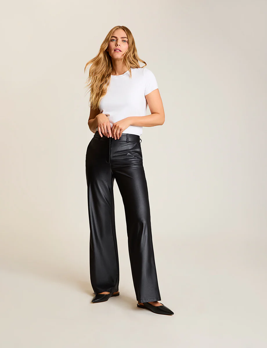 Matte Metallic Wide Leg Trouser - Image 4