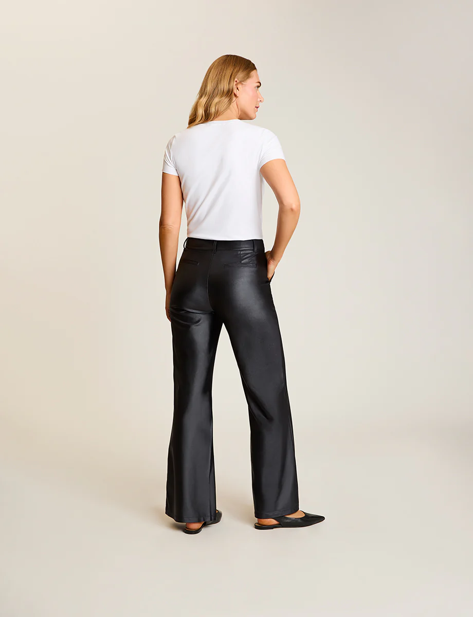 Matte Metallic Wide Leg Trouser - Image 5