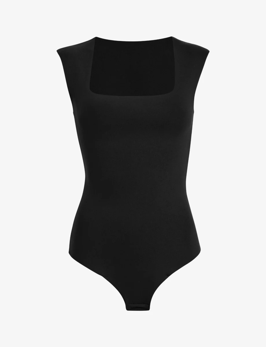 Neoprene Cap Sleeve Bodysuit - Image 4