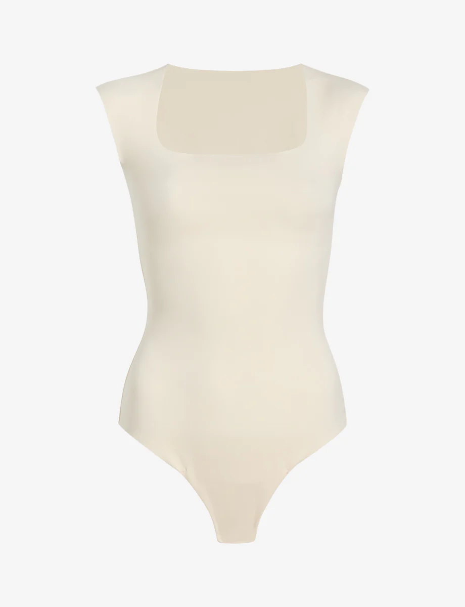 Neoprene Cap Sleeve Bodysuit - Image 9