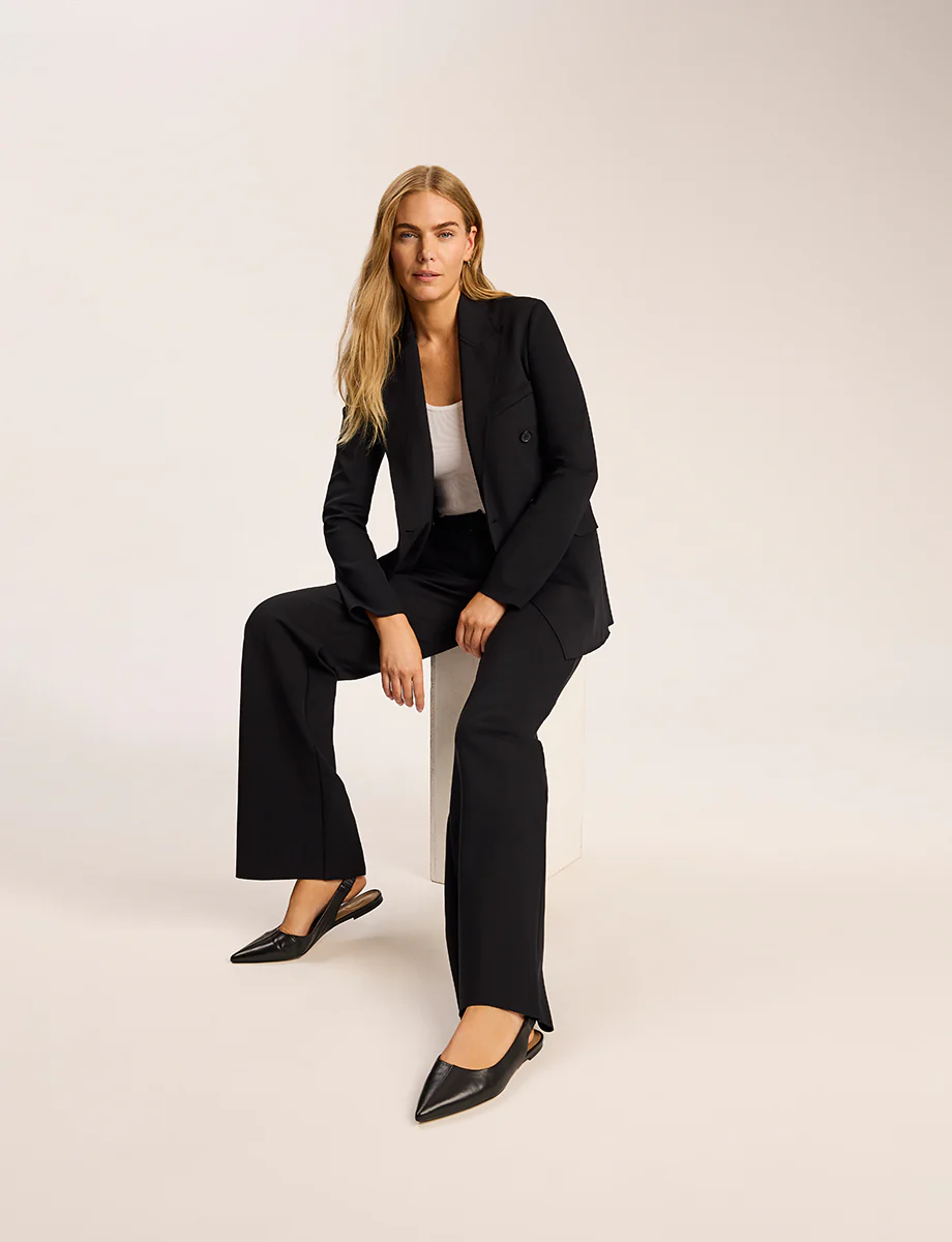 Neoprene CEO Wide Leg Trouser - Image 4