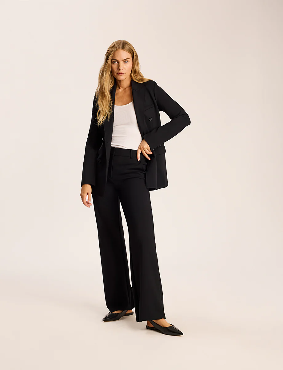 Neoprene CEO Wide Leg Trouser - Image 6
