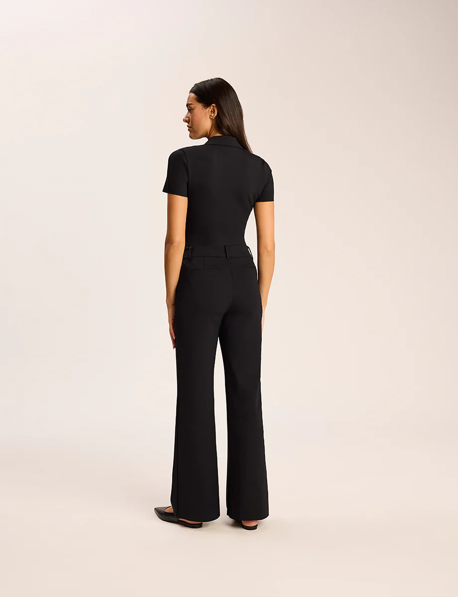 Neoprene CEO Wide Leg Trouser - Image 8