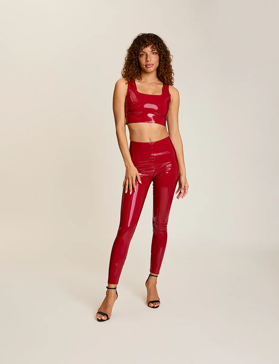 Faux Patent Leather Legging - Image 20