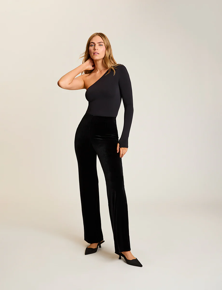 Prima Ballet One Shoulder Bodysuit with Thumbholes - Image 4