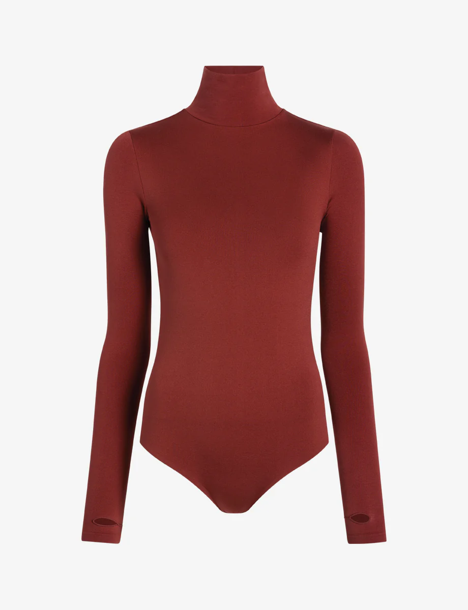 Prima Ballet Turtleneck Bodysuit with Thumbholes - Image 12